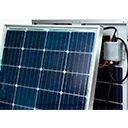 Solar panel with power control electronics module