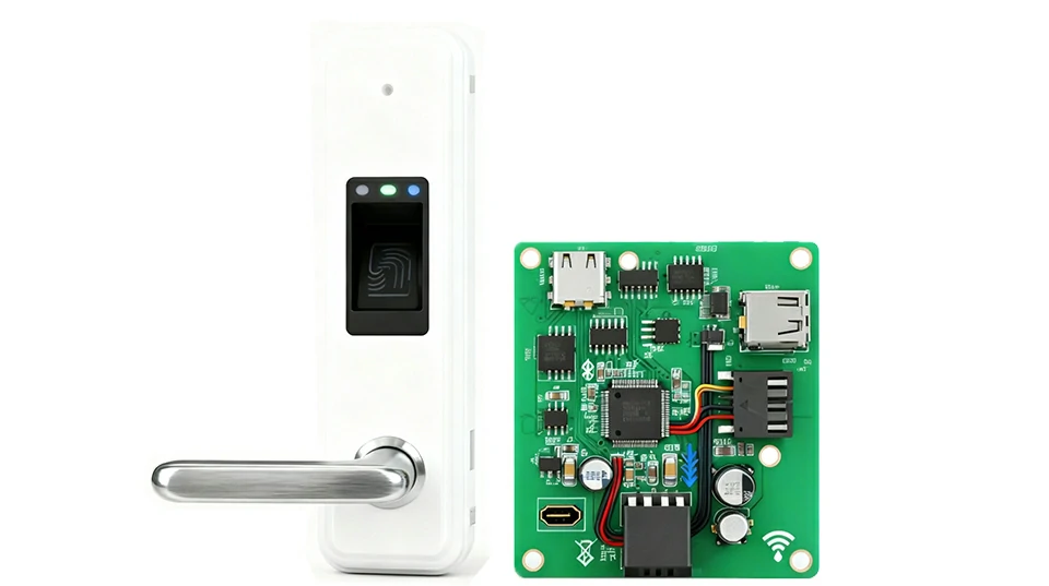Security terminal device with matching PCB used for production capability display