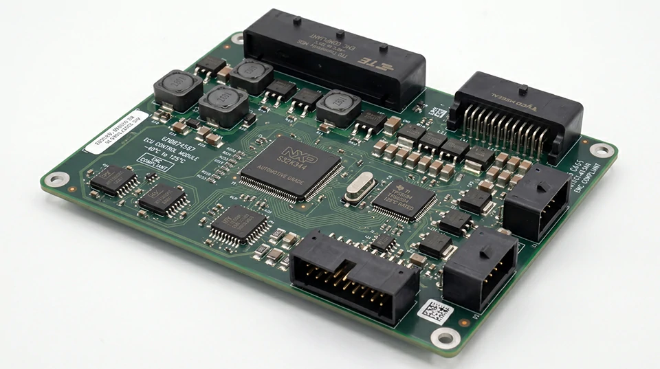 Automotive ECU control board with NXP processor and multi-interface design