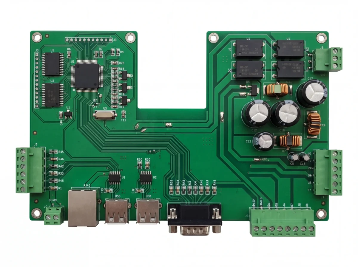 High precision industrial control PCB with power management components