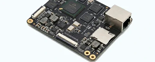 AI edge computing PCBA with high-speed embedded processing and memory architecture